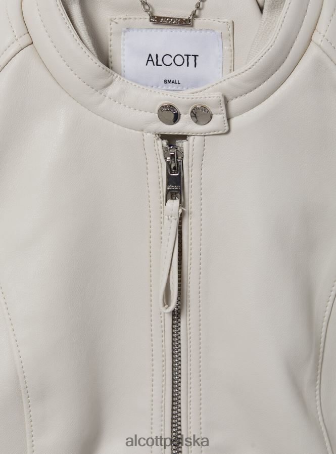 odzież Alcott kurtka motocyklowa z efektem skóry bk1 czarny kobiety 2TXFF6102