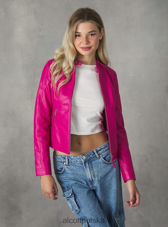 odzież Alcott kurtka motocyklowa z efektem skóry bk1 czarny kobiety 2TXFF6150