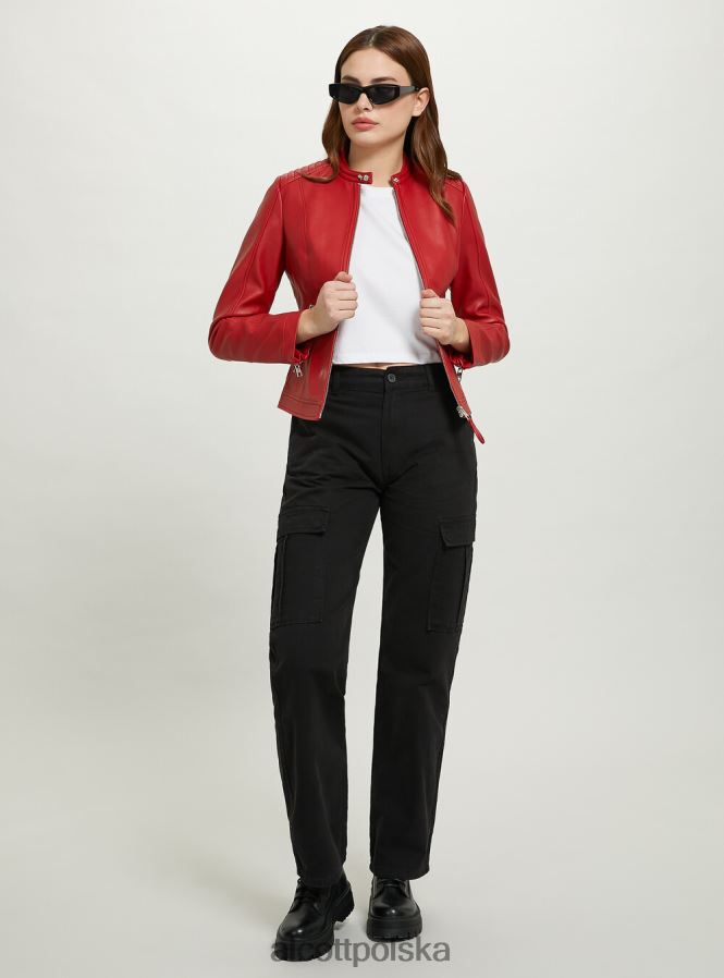 odzież Alcott kurtka motocyklowa z efektem skóry bk1 czarny kobiety 2TXFF637