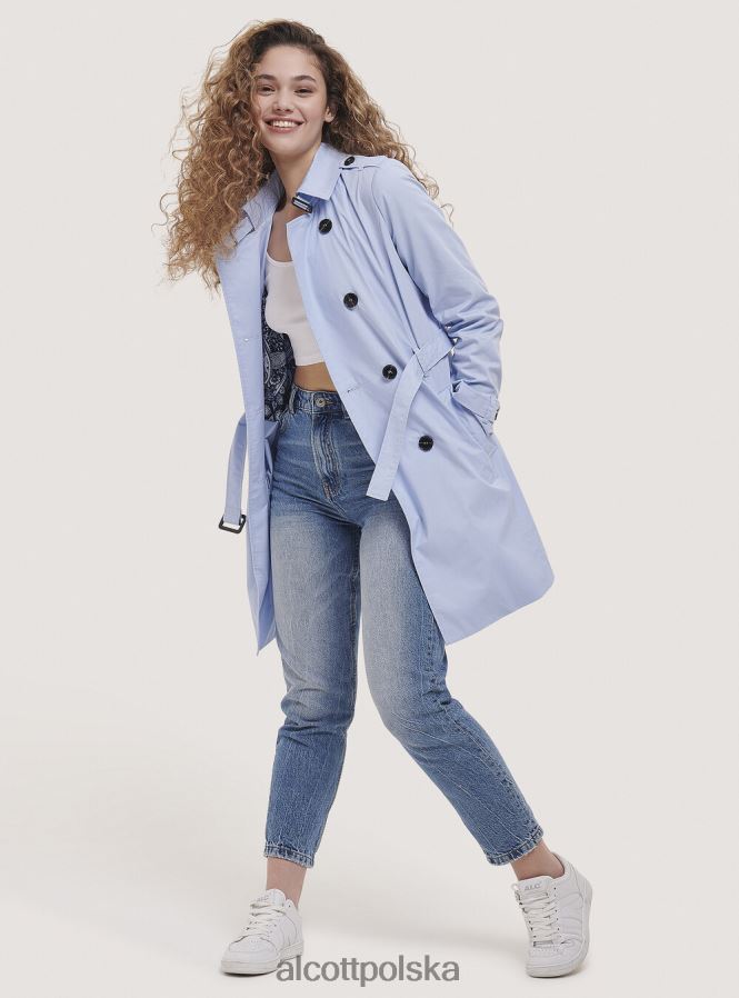 odzież Alcott miękki trencz z paskiem beżowy kobiety 2TXFF6460