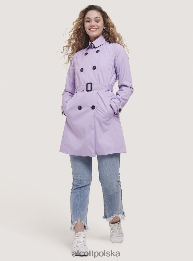 odzież Alcott miękki trencz z paskiem beżowy kobiety 2TXFF6519