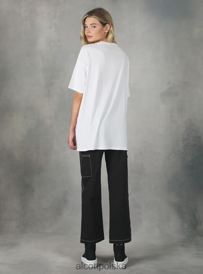 odzież Alcott Koszulka oversize Stranger Things bk1 czarny kobiety 2TXFF6369