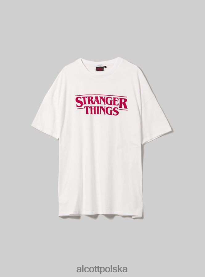 odzież Alcott Koszulka oversize Stranger Things bk1 czarny kobiety 2TXFF6369