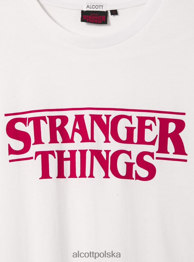 odzież Alcott Koszulka oversize Stranger Things bk1 czarny kobiety 2TXFF6369