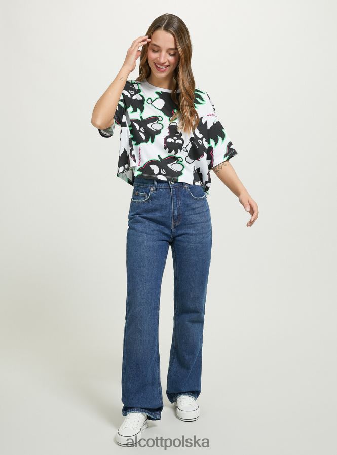 odzież Alcott Krótka koszulka Badtz-Maru w3 biały kobiety 2TXFF6415