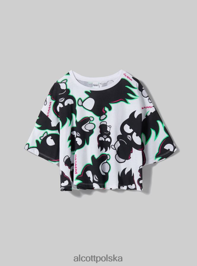 odzież Alcott Krótka koszulka Badtz-Maru w3 biały kobiety 2TXFF6415