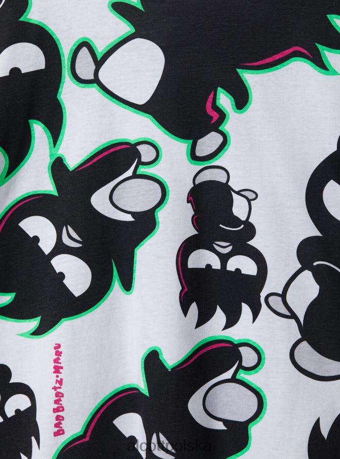 odzież Alcott Krótka koszulka Badtz-Maru w3 biały kobiety 2TXFF6415