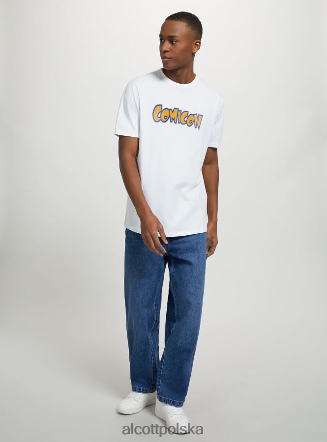 odzież Alcott Oficjalny komiks na koszulkę wh1 ecru kobiety 2TXFF6507