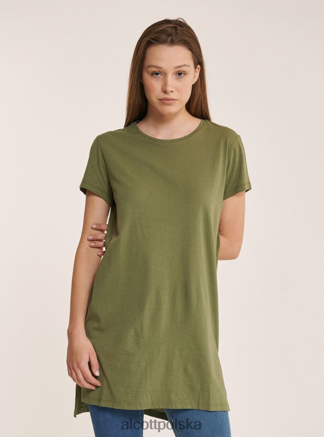 odzież Alcott bawełniana koszulka typu oversize biały kobiety 2TXFF6257