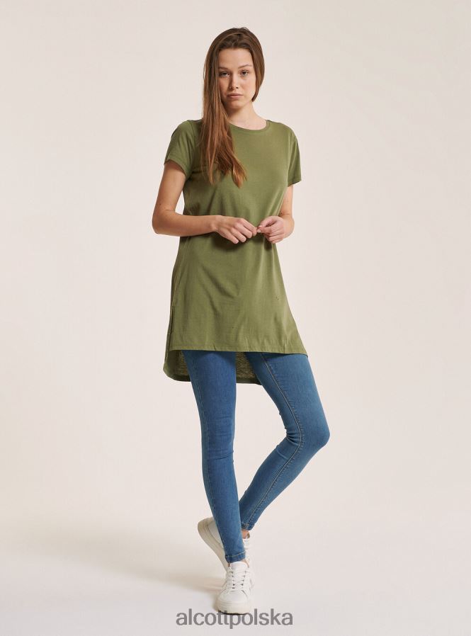 odzież Alcott bawełniana koszulka typu oversize biały kobiety 2TXFF6257