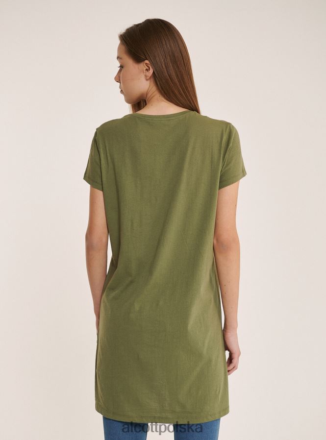 odzież Alcott bawełniana koszulka typu oversize biały kobiety 2TXFF6257