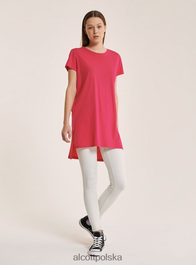 odzież Alcott bawełniana koszulka typu oversize biały kobiety 2TXFF6292