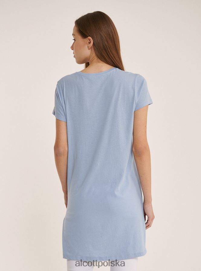 odzież Alcott bawełniana koszulka typu oversize biały kobiety 2TXFF6350