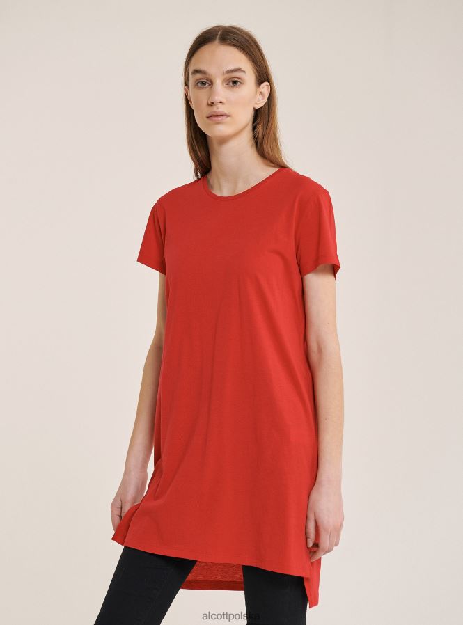 odzież Alcott bawełniana koszulka typu oversize biały kobiety 2TXFF6351