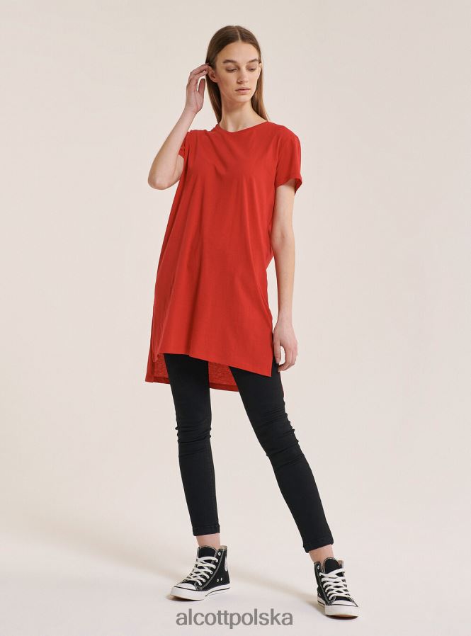 odzież Alcott bawełniana koszulka typu oversize biały kobiety 2TXFF6351