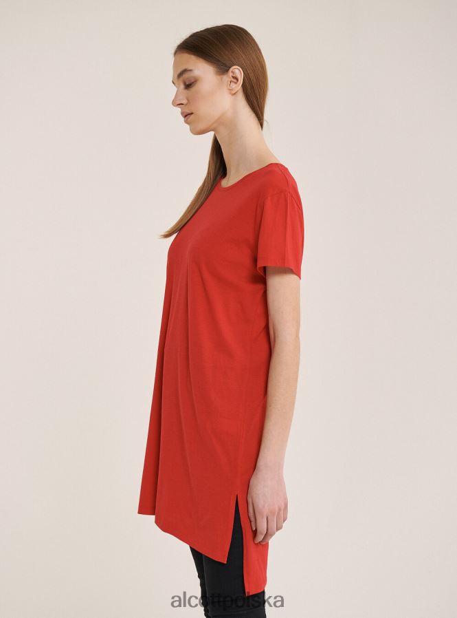 odzież Alcott bawełniana koszulka typu oversize biały kobiety 2TXFF6351