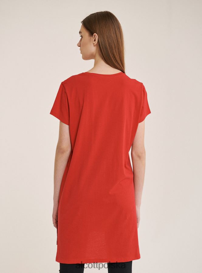 odzież Alcott bawełniana koszulka typu oversize biały kobiety 2TXFF6351