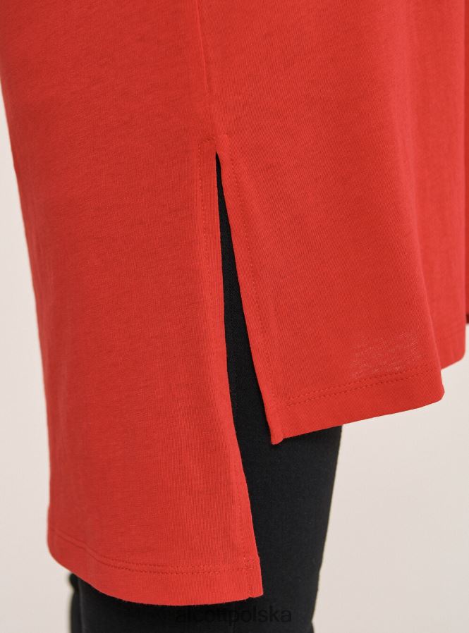 odzież Alcott bawełniana koszulka typu oversize biały kobiety 2TXFF6351