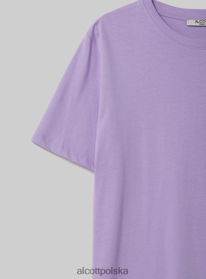 odzież Alcott bawełniana koszulka z okrągłym dekoltem w3 biały kobiety 2TXFF6149