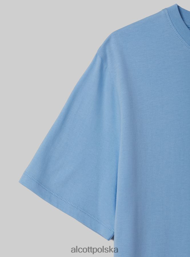 odzież Alcott bawełniana koszulka z okrągłym dekoltem w3 biały kobiety 2TXFF6201