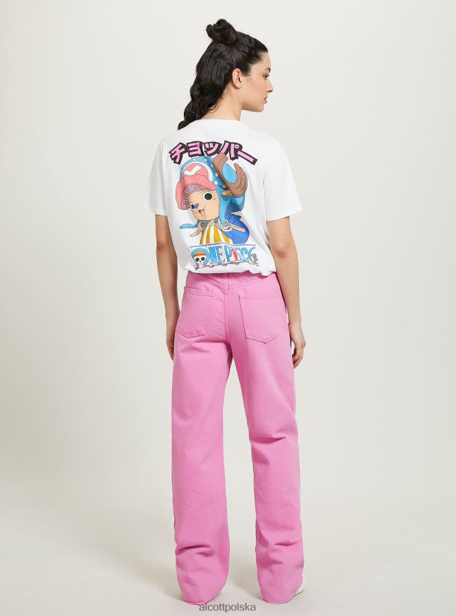 odzież Alcott jednoczęściowa koszulka w3 biały kobiety 2TXFF648