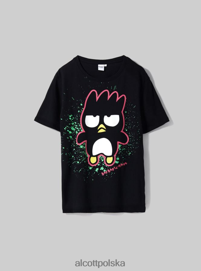 odzież Alcott koszulka Badtz-Maru bk1 czarny kobiety 2TXFF6497