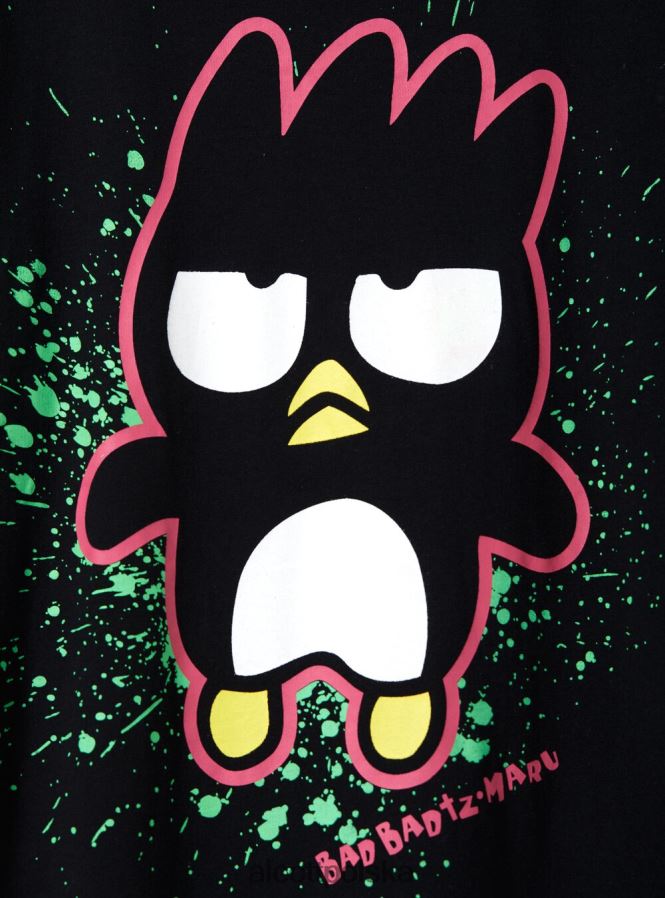 odzież Alcott koszulka Badtz-Maru bk1 czarny kobiety 2TXFF6497