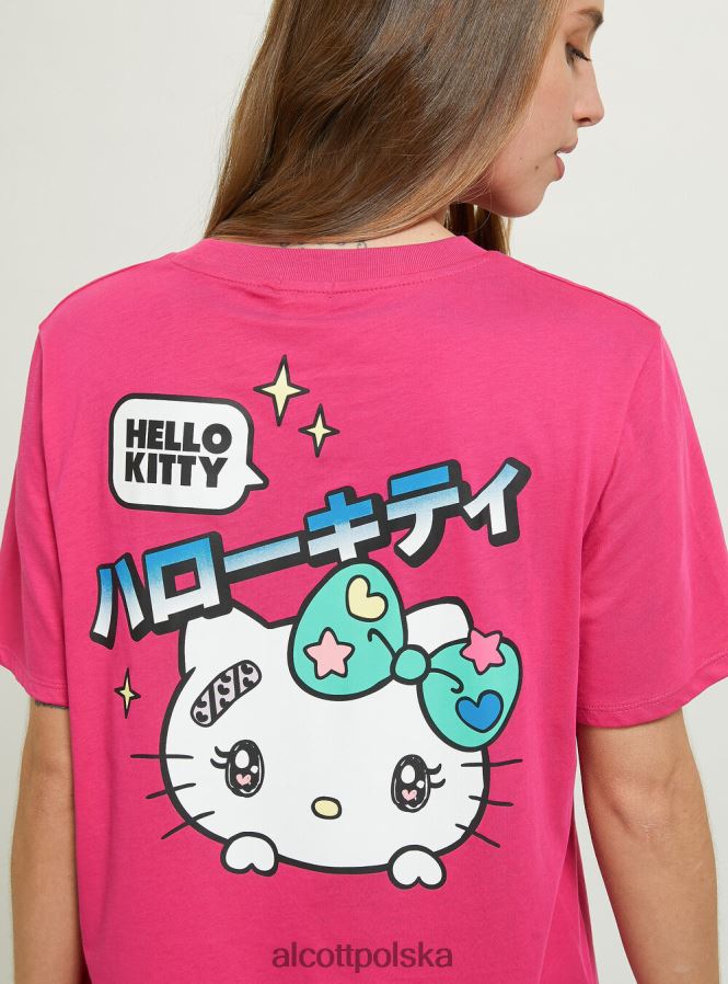 odzież Alcott koszulka Hello Kitty średni fuxia fx2 kobiety 2TXFF6163