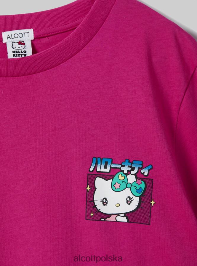 odzież Alcott koszulka Hello Kitty średni fuxia fx2 kobiety 2TXFF6163