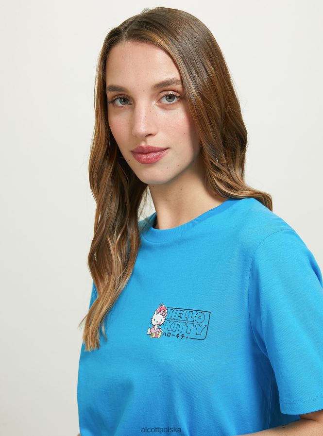 odzież Alcott koszulka Hello Kitty średni ry2 royale kobiety 2TXFF6226
