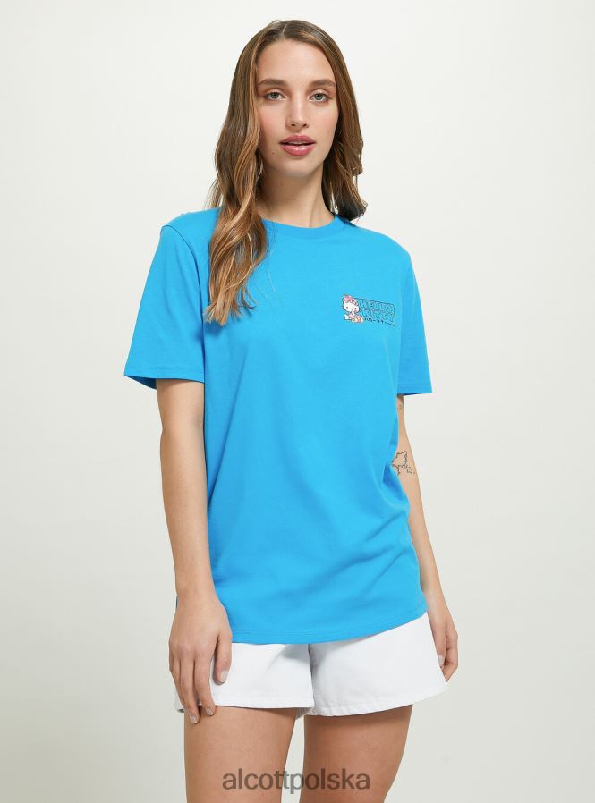 odzież Alcott koszulka Hello Kitty średni ry2 royale kobiety 2TXFF6226
