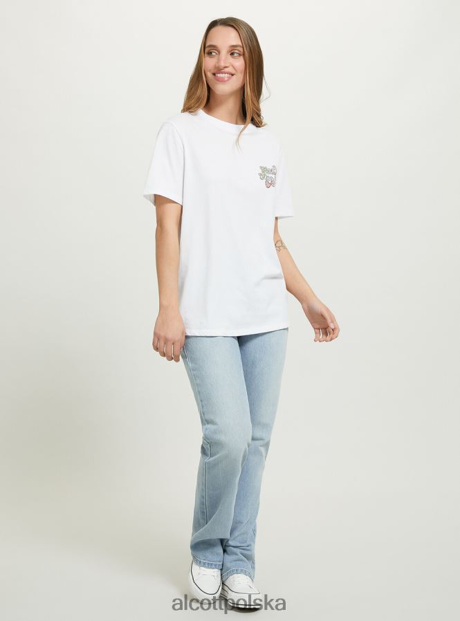 odzież Alcott koszulka Hello Kitty w3 biały kobiety 2TXFF6145
