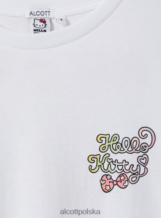 odzież Alcott koszulka Hello Kitty w3 biały kobiety 2TXFF6145