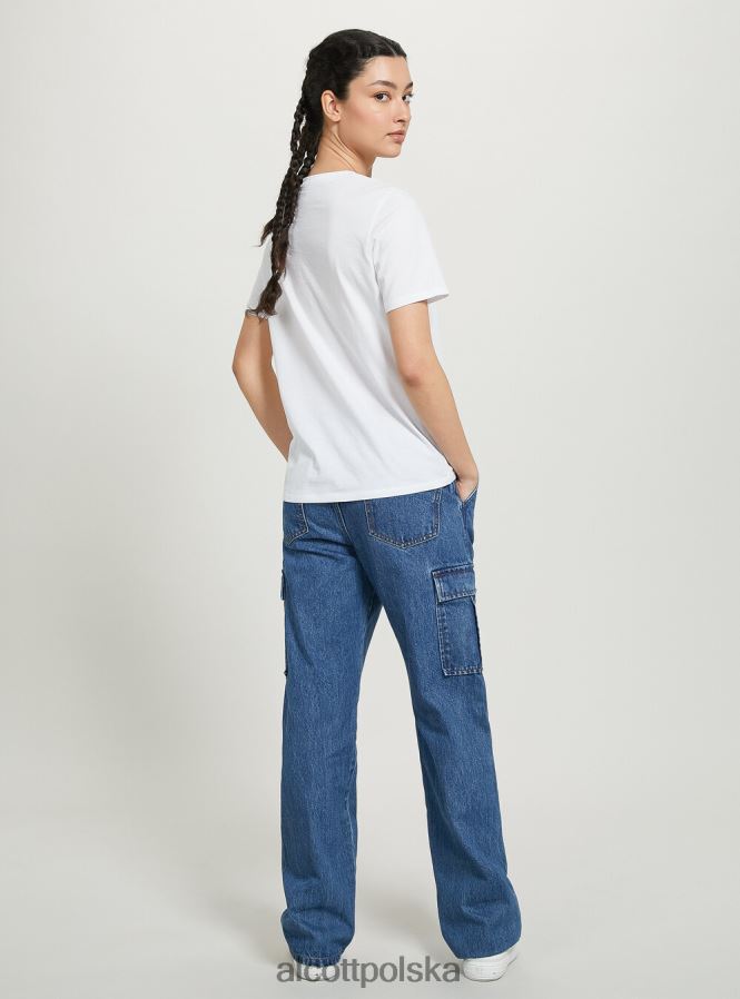 odzież Alcott koszulka z pokemonami w3 biały kobiety 2TXFF634