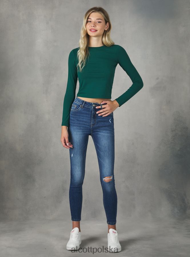 odzież Alcott krótka koszulka z długim rękawem bk1 czarny kobiety 2TXFF6297