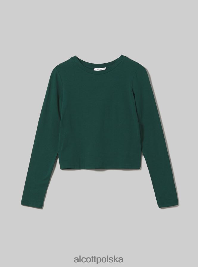 odzież Alcott krótka koszulka z długim rękawem bk1 czarny kobiety 2TXFF6297