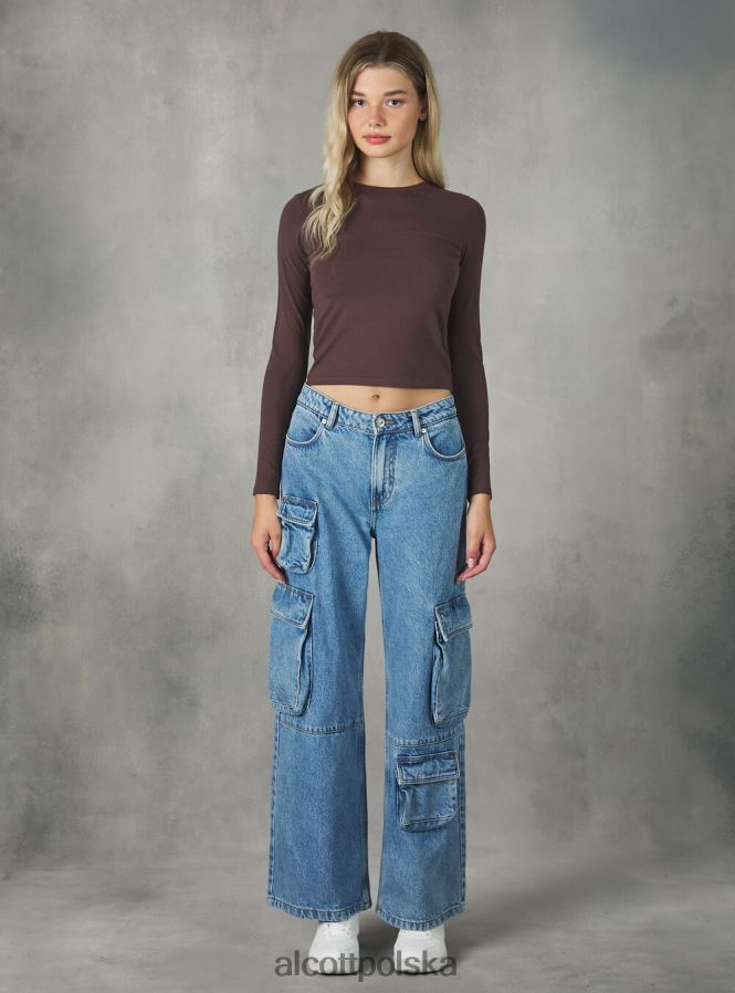 odzież Alcott krótka koszulka z długim rękawem bk1 czarny kobiety 2TXFF6481