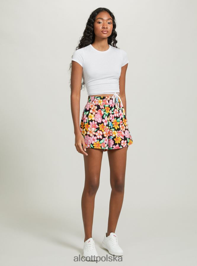 odzież Alcott krótka, sznurowana koszulka lub3 pomarańczowe światło kobiety 2TXFF6144