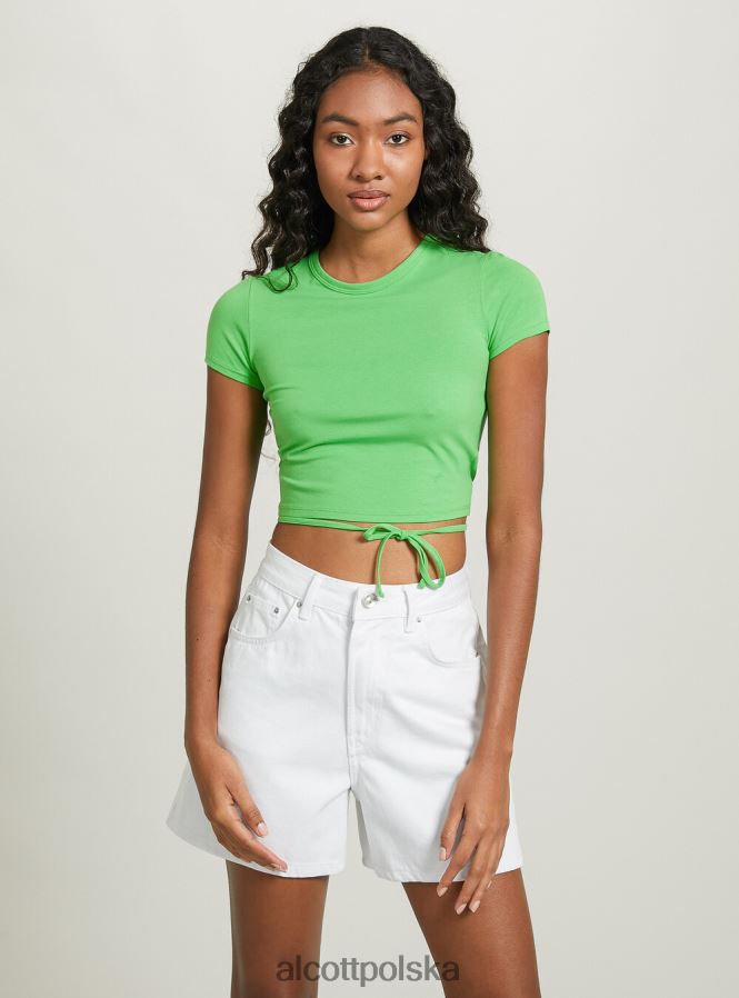 odzież Alcott krótka, sznurowana koszulka lub3 pomarańczowe światło kobiety 2TXFF6268