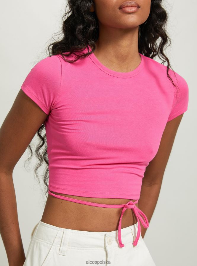 odzież Alcott krótka, sznurowana koszulka lub3 pomarańczowe światło kobiety 2TXFF6330