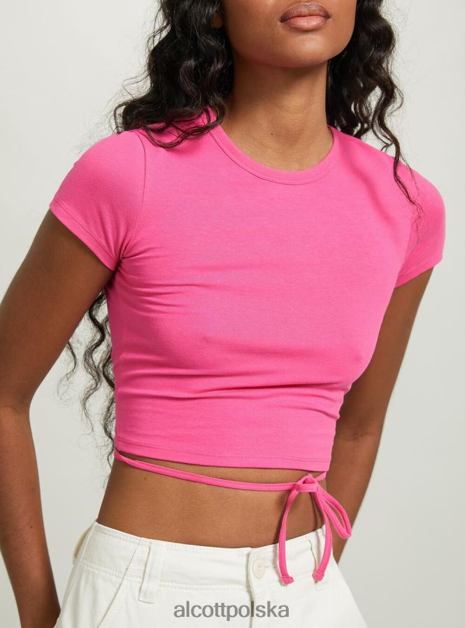 odzież Alcott krótka, sznurowana koszulka lub3 pomarańczowe światło kobiety 2TXFF6330