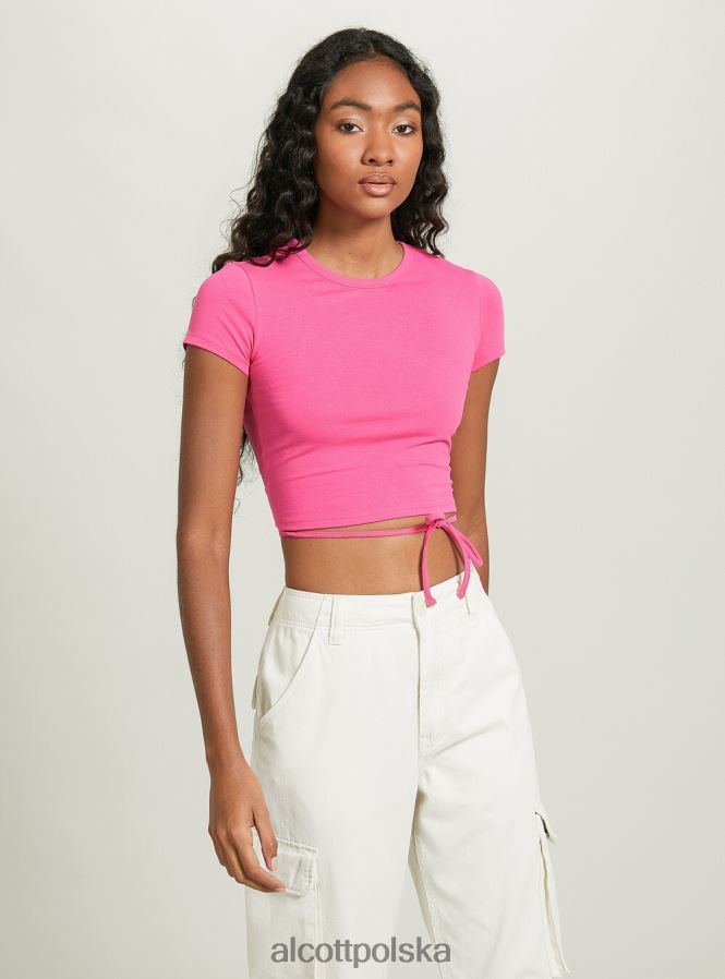 odzież Alcott krótka, sznurowana koszulka lub3 pomarańczowe światło kobiety 2TXFF6330