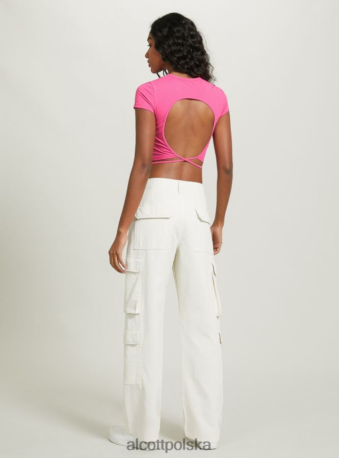 odzież Alcott krótka, sznurowana koszulka lub3 pomarańczowe światło kobiety 2TXFF6330