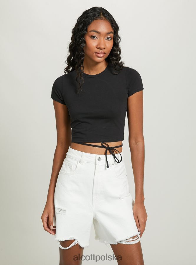 odzież Alcott krótka, sznurowana koszulka lub3 pomarańczowe światło kobiety 2TXFF6522