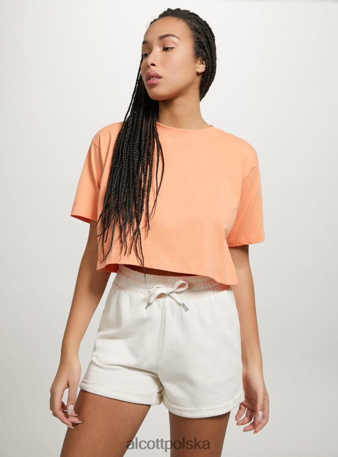 odzież Alcott bawełniane spodenki z podwijaniem i sznurkiem bk1 czarny kobiety 2TXFF6411