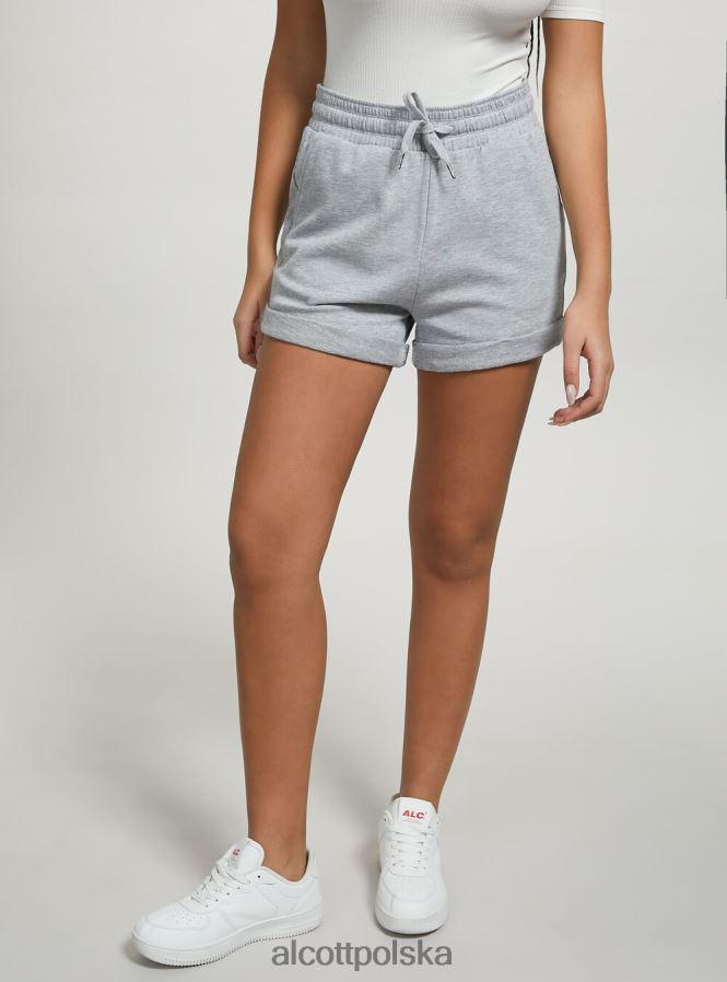 odzież Alcott bawełniane spodenki z podwijaniem i sznurkiem bk1 czarny kobiety 2TXFF6443