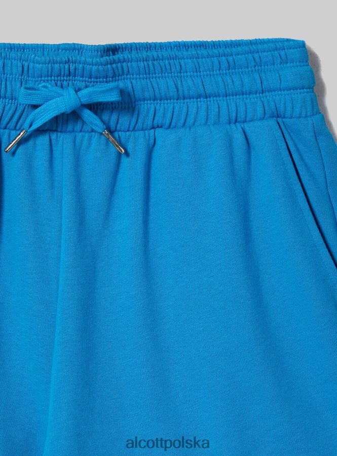 odzież Alcott bawełniane spodenki z podwijaniem i sznurkiem bk1 czarny kobiety 2TXFF6492