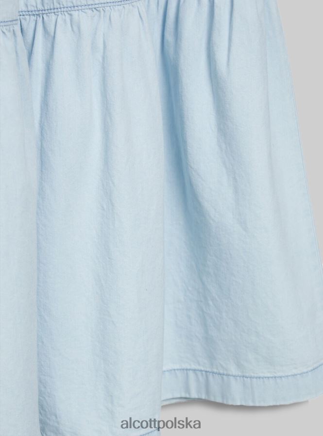 odzież Alcott dżinsowa spódnica midi d005 jasnoniebieski kobiety 2TXFF6367