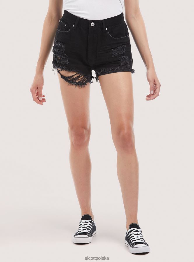 odzież Alcott dżinsowe szorty z przetarciami d003 średni niebieski kobiety 2TXFF6156