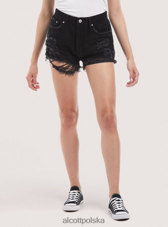 odzież Alcott dżinsowe szorty z przetarciami d003 średni niebieski kobiety 2TXFF6156